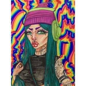 “Trippy Hippy” - Original Artwork